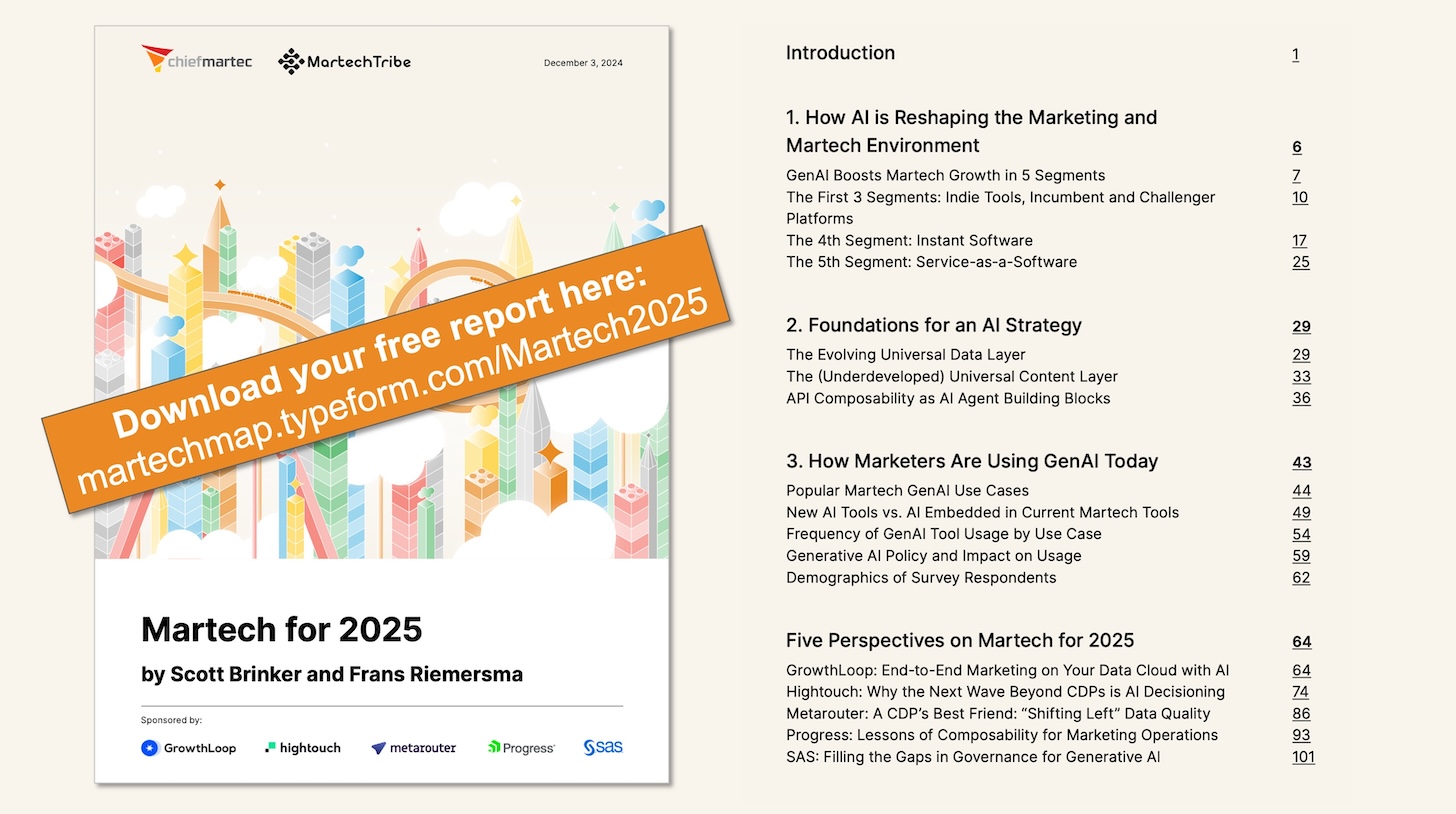 AI Advertising Brief: Martech for 2025: A new, 108 -web page report on AI make use of instances, stack structures, and market framework